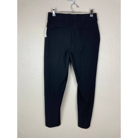 Black Ankle Tapered Pants Small Stretchy Lightweight Career Pockets NWT - Picture 3 of 9